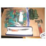 12ga. Shotgun Shells, Small Binoculars, Camping...