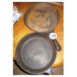 (2) Cast Iron Pans