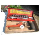 Rubber Hammer, Socket Set & Pipe Wrench