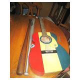 '76' Guitar & Baseball Bat
