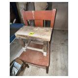 Wood Chair & Stool