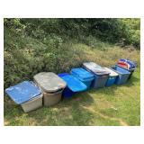 Assorted Totes w/Many Lids