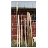 Assorted Wood Posts & PVC Pipe