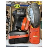 18V Light, Batteries & Dolly Wheel
