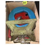 Sewer Snake, Hose Reel & Sprinkler