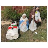(3) Blow Mold Figurines