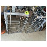(2) Morning Glory Wire Milk Crates