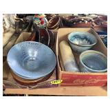 (2) Boxes Pottery