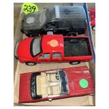 (2) Toy Trucks & Mustang