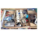 (3) Boxes Radios, Flashlights, Tire Gauge, Pens...