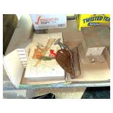 (2) Boxes Knife Holder, Silverware Box, Scale &...