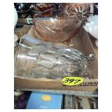 Footed Glass Pieces