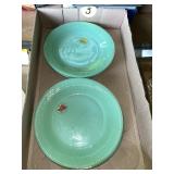(6) Jadeite Fire King Plates