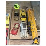 Crane & (4) Small Vehicles