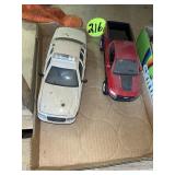 Toy Ford Police Car & Chevy Truck