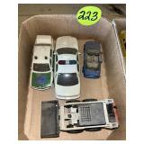 (3) Small Toy Vehicles & Bobcat 753 Loader
