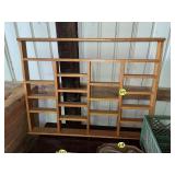 Oak Wall Knick Knack Display