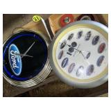 (2) Ford Clocks Electric & Battery