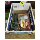 Green Jars, Zinc Lids, Pint & 2 Quarts