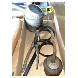 Filler Can, Oil Can & Filter Wrenches