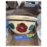 Watt #9 Clara City MN Pansy Advertising Bowl