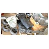 1/2 Bushel Basket, Boots & Jars