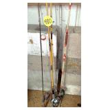 (4) Fishing Poles w/Reels