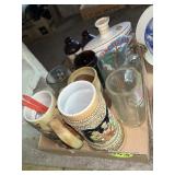 Beer Stein, Beer Glasses & Schlitz Bottles