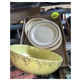Hall Bowl & Buffalo China Platters & Plate