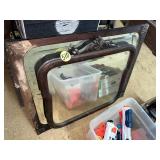(2) Wood Mirrors