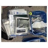 (2) Totes w/Picture Frames, Sleeves, Knee High...