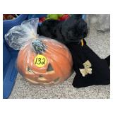 Pumpking, Black Cat & Witch Decor