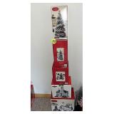 (5) Boxes Christmas Village Decor