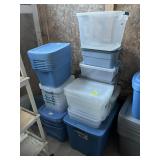Various Size Totes w/Lids