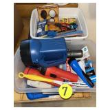 (2) Totes w/Scissors, Rulers & Flashlights