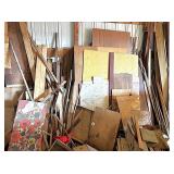 Assorted Lumber & Sheeting Pile