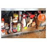 Shelf of Car Fluids & Misc.