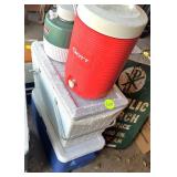 Igloo & Styrofoam, Coleman & Gott Water Coolers