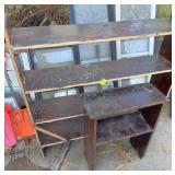 (2) Wood Shelves