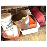 Plastic Pails, Tubs & Containers