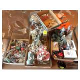 (4) Boxes Christmas Villages & Decor