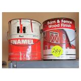 Approximately 2 Gallons Red Paint