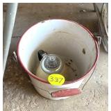 Enamel Pail & Tea Pot