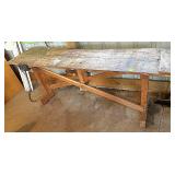 20 Inch x 80 Inch Workbench w/Vise & Light