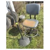 Adjustable Stool/Chair w/Back