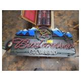 Budweiser Neon Sign & Limited Bottle