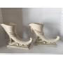 (2) Vintage Pottery Cornucopias