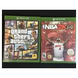 XBOX GRAND THEFT AUTO 5 & NBA 2K14