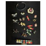 Vintage Military Medals Decorations