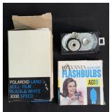 Vintage polaroid land roll film